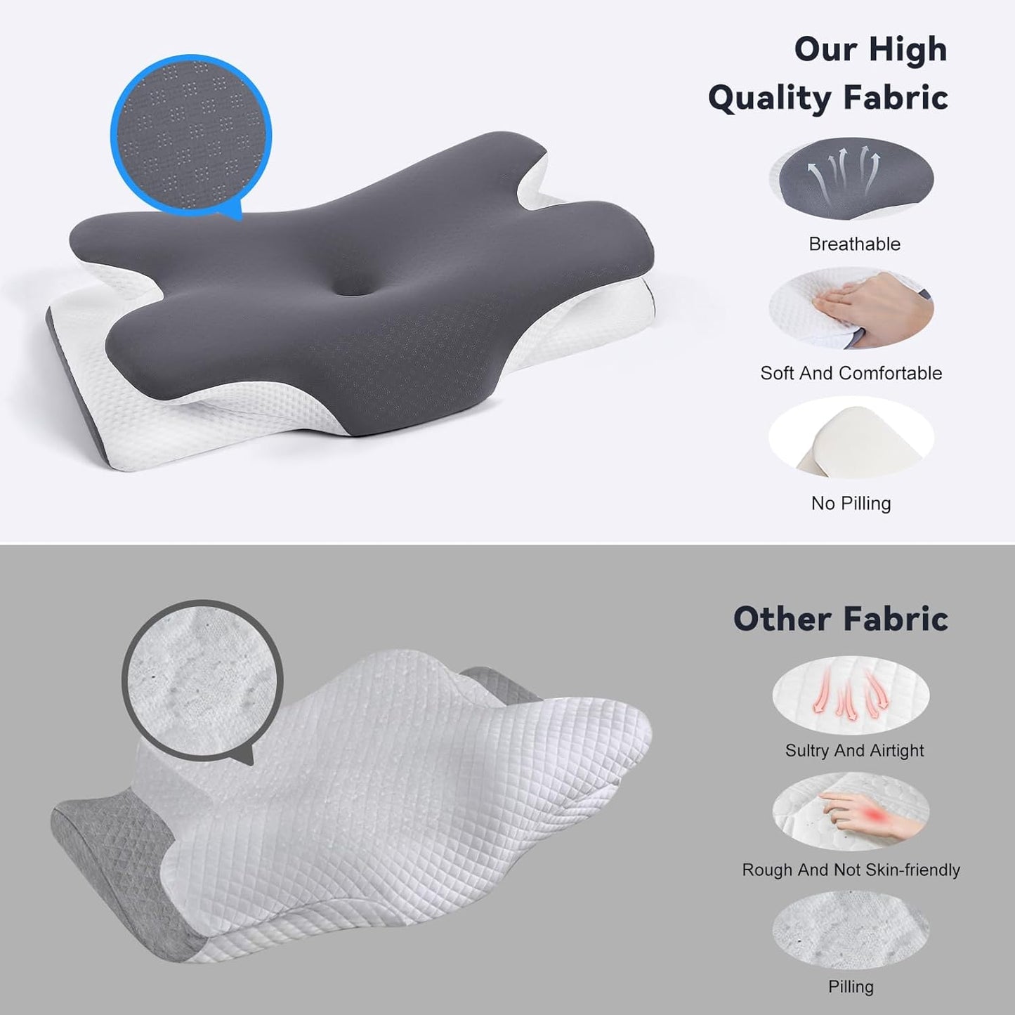 Cervical Cooling Ergonomic Pillow